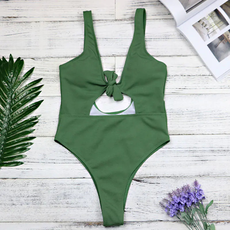 2020 Trending Hollow Backless One-Piece Swimsuit