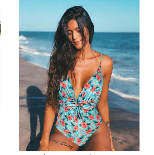 2020 New Women's Sexy Backless One-Piece Swimsuit