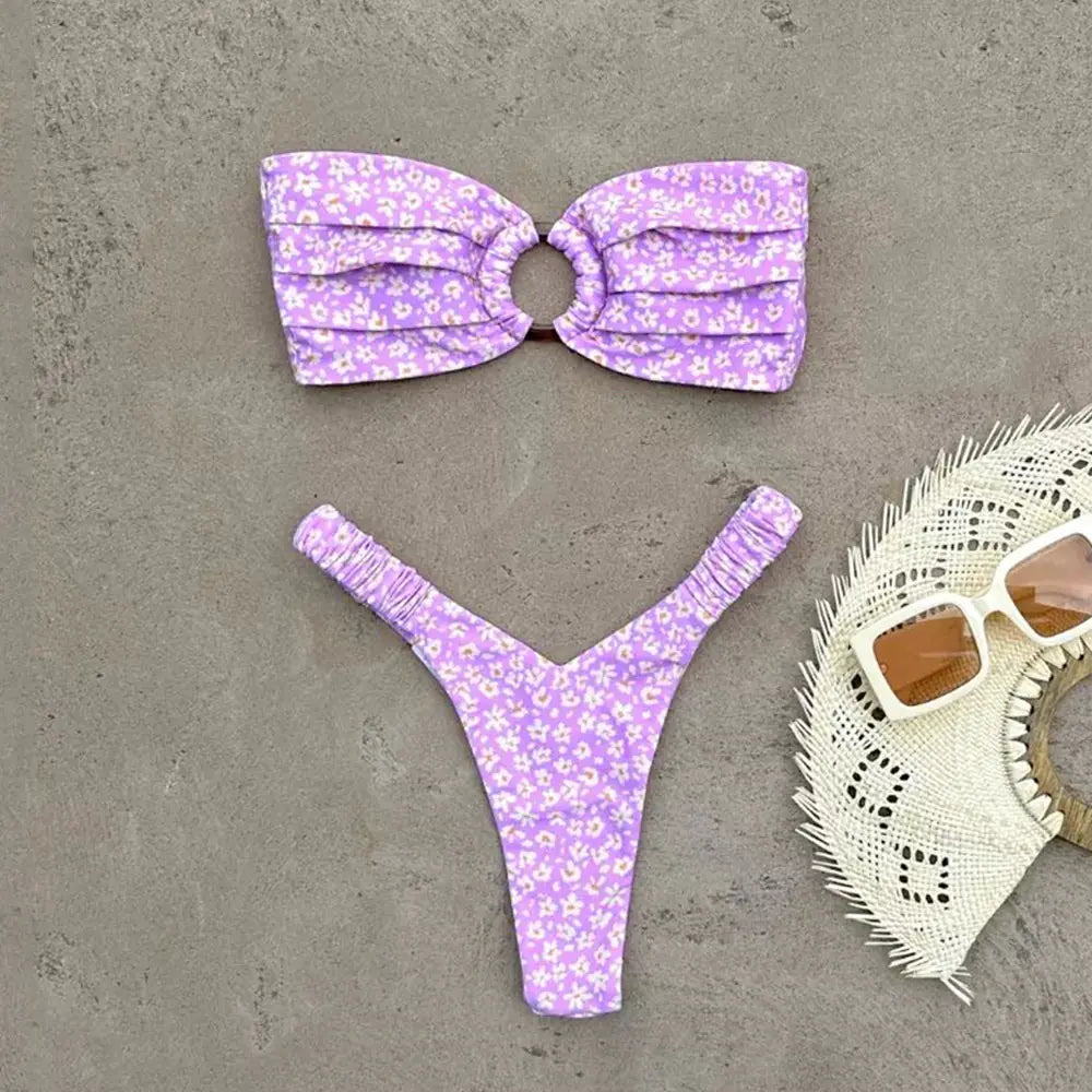 2023 Floral Print Ins Style Bikini Swimwear Collection
