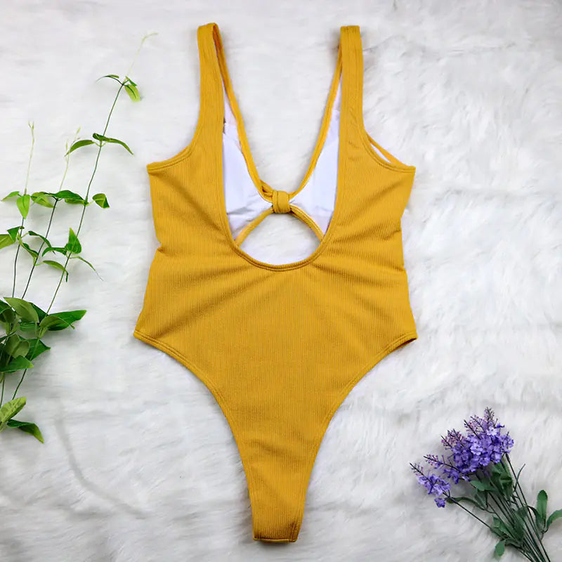 2020 Trending Hollow Backless One-Piece Swimsuit